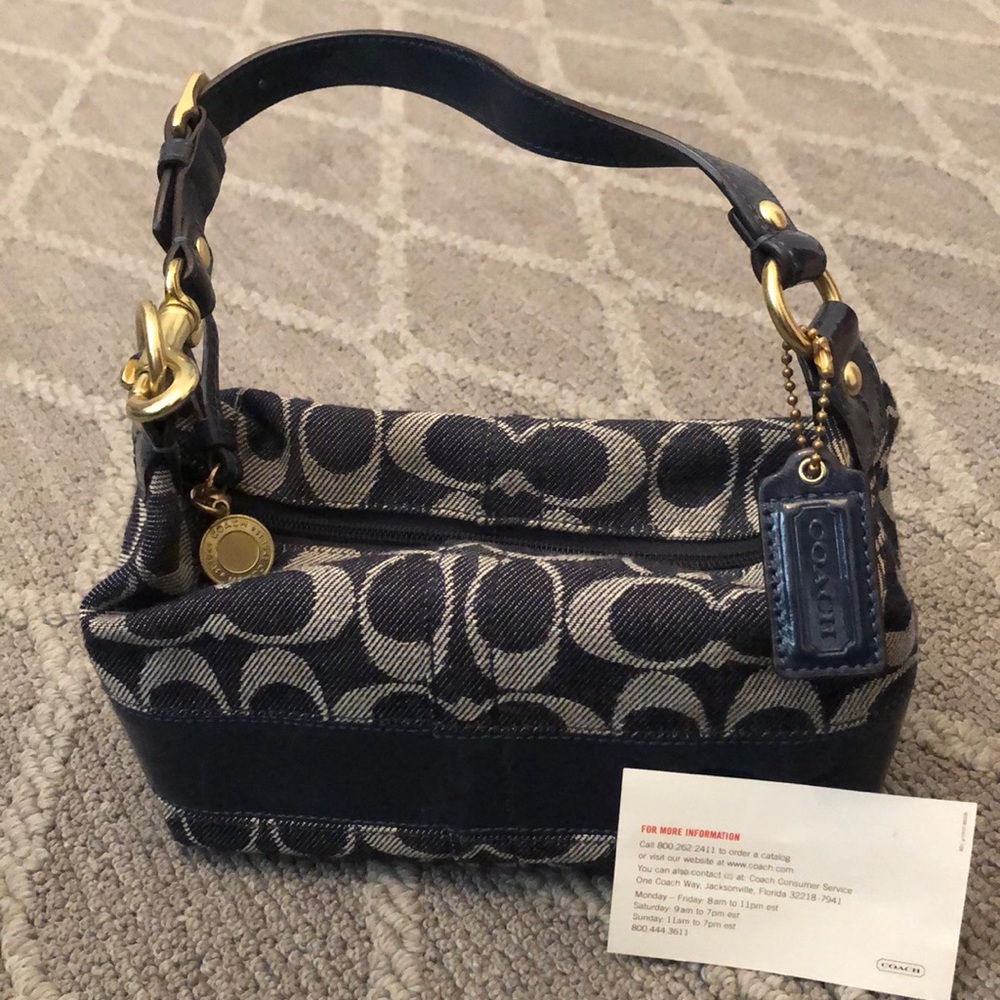 Denim Coach bag